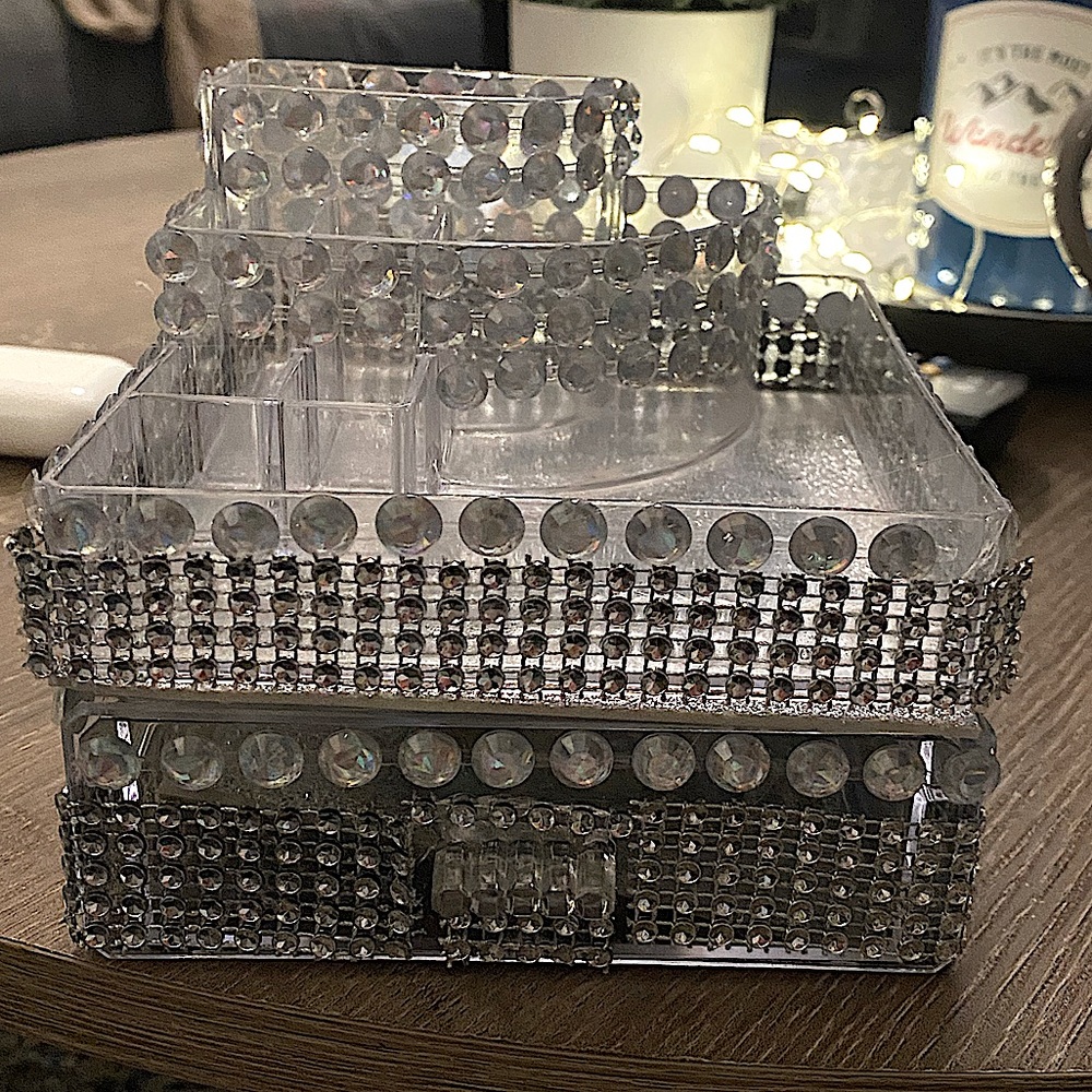Bling Glam Vanity Makeup and Jewelry Organizer